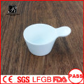 Hotel wholesale white porcelain sauce dish